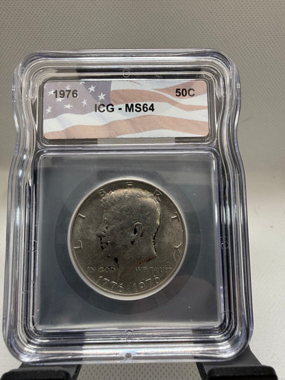 1976 ICG bicentennial Kennedy half dollar