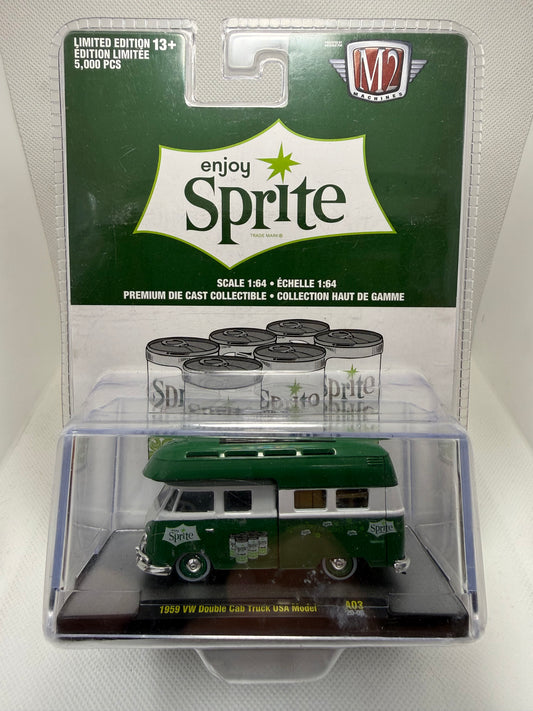 M2 machines sprite 1959 vw double cab truck USA model