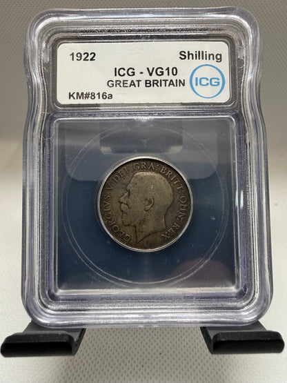 1922 ICG vg10 Great Britain shilling