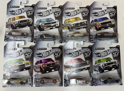 Hot wheels 50th anniversary Zamac set of 8