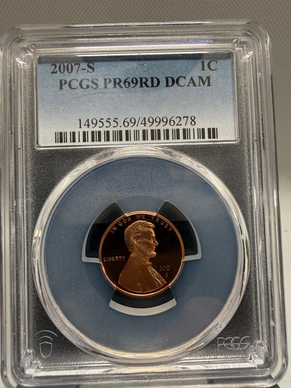 2007-s PCGS pr69 red dcam
